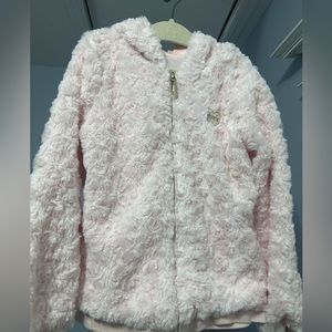 Juicy Couture Girls Rose Fluffy Jacket